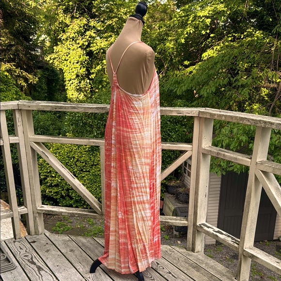 Ava Sky Orange Sorbet Blended Maxi Dress Size XS - Picture 4 of 12